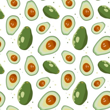 Avokado pürüzsüz model vektörü. Yazdırma tarifi, menü, etiket, kumaş, ambalaj kağıdı için tasarım.