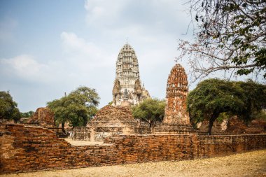 Ayutthaya Tapınağı kalıntıları, Wat Maha ki Ayutthaya, Tayland bir dünya mirası alanı olarak. Ayutthaya Tarih Parkı