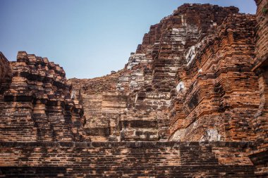 Ayutthaya Tapınağı kalıntıları, Wat Maha ki Ayutthaya, Tayland bir dünya mirası alanı olarak. Ayutthaya Tarih Parkı