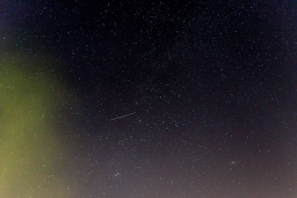 Céu Noturno Escuro Com Estrelas Fundo Astronómico — Fotografia de Stock