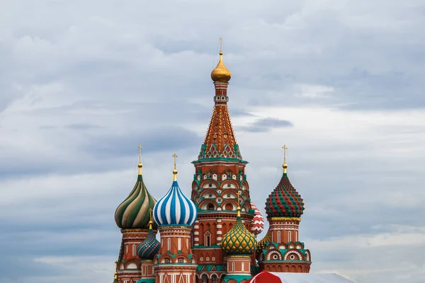 Kızıl Meydan Moskova Rusya Vasili Mübarek Katedrali — Stok fotoğraf