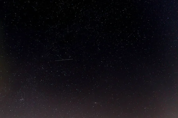 Dunkler Nachthimmel Mit Sternen Astronomischer Hintergrund — Stockfoto