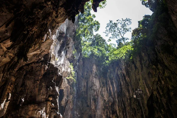 Vue Dans Grotte Batu Sur Montagne Malaisie — Photo