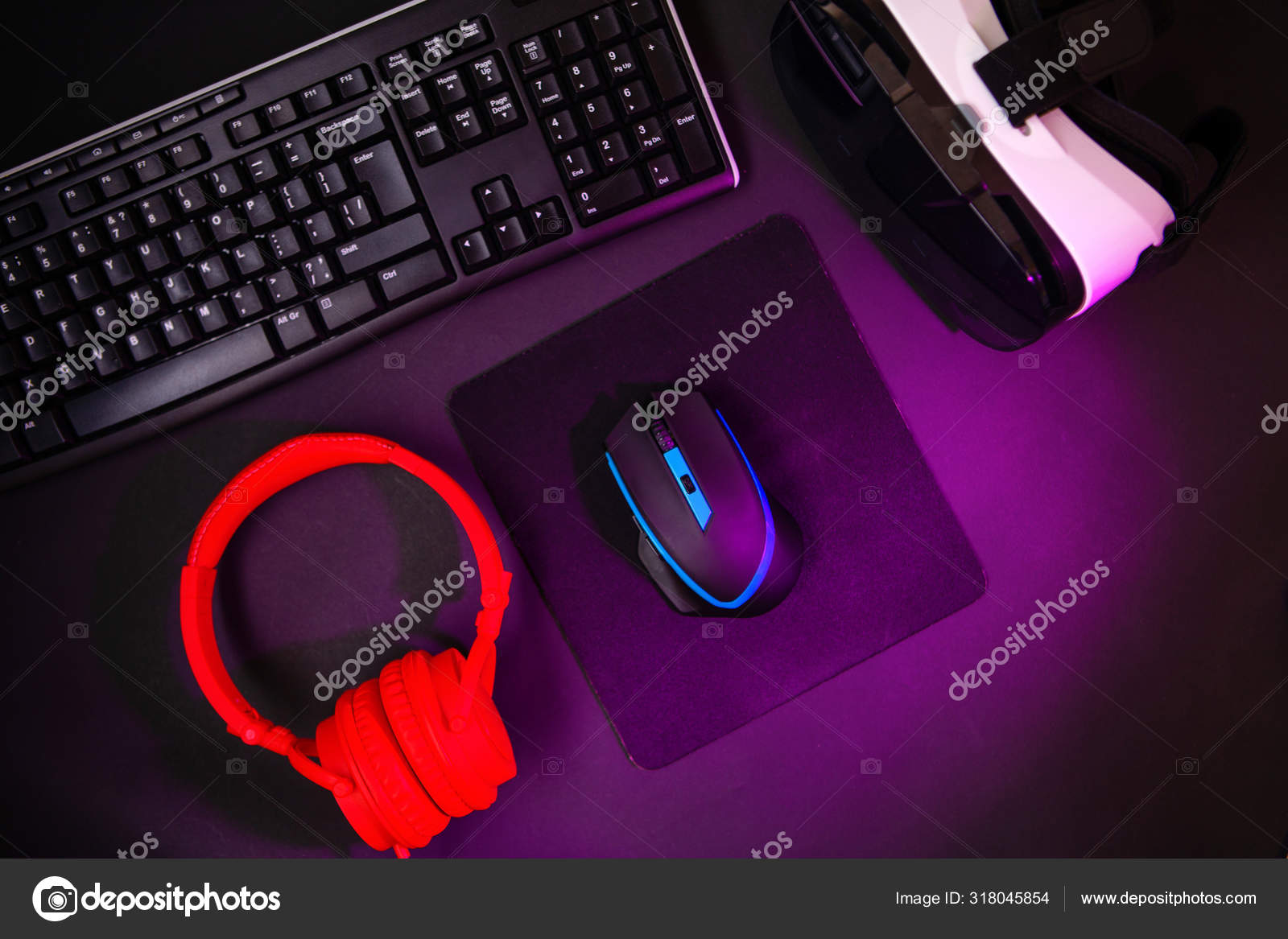Vr headset with keyboard and mouse online