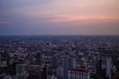 Baiyoke Sky Otel 'deki Bangkok manzarası, Tayland' ın En Yüksek Kulesi