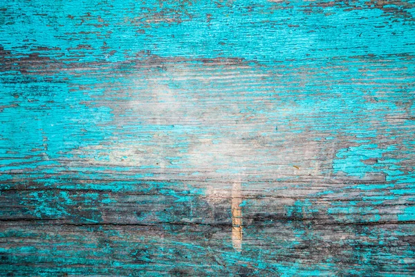 Φωτογραφία Από Ξύλινο Τοίχο Παλιό Ραγισμένο Μπλε Χρώμα — Φωτογραφία Αρχείου