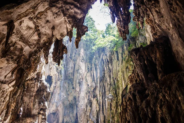 Vue Dans Grotte Batu Sur Montagne Malaisie — Photo