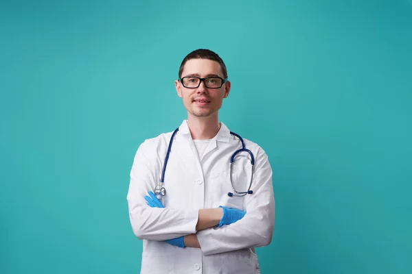 Portrait of doctor with stethoscope — Stock Photo, Image