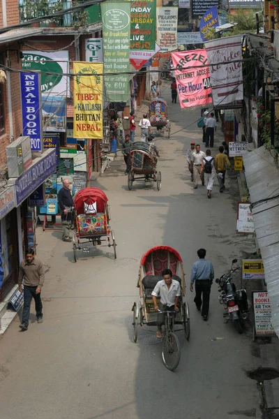 Pouliční Scéna Thamel Kathmandu — Stock fotografie