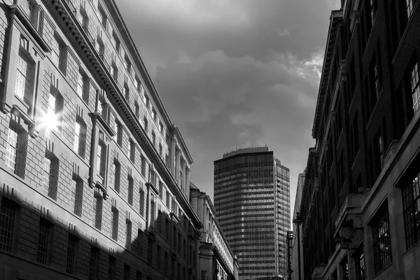 Черно Белые Здания Лондона — стоковое фото