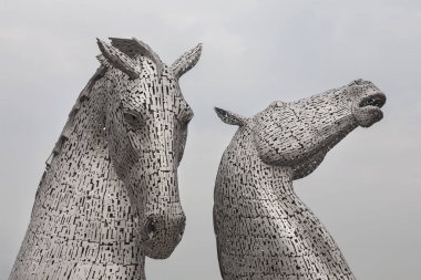 the Kelpie statues in scotland clipart