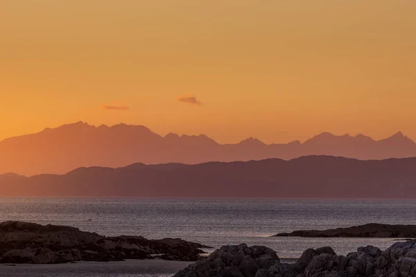 Blick Auf Den Sonnenuntergang Über Mull Island Schottland — Stockfoto