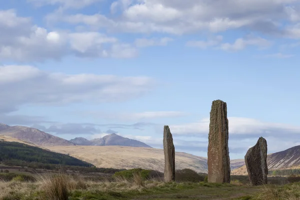 Machrie Moor Arran 'da ayakta duran taşlar.