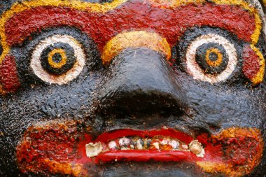 Durga heykeli Katmandu 'da Durbar meydanında 