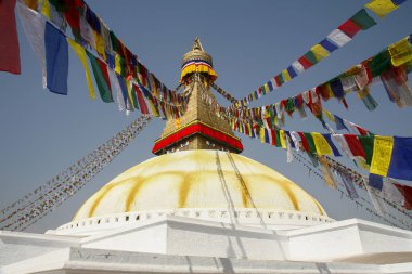 Nepal, Boudnath 'daki ana tapınak.