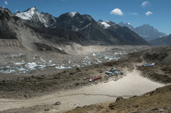 Χωριό Dingboche Στο Everest Trek — Φωτογραφία Αρχείου
