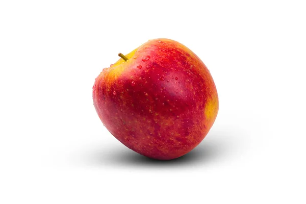 Fresh Fuji Apple Fruit Isolated White Background Clipping Path — Stock Photo, Image