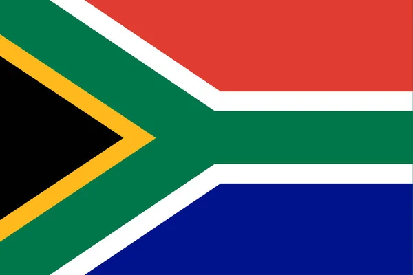 Sydafrikas Flagga Illustration Vektor Eps10 — Stock vektor
