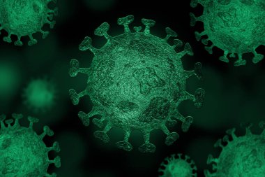 Coronavirus Hücre Grubu veya Covid-19 Görüntü Arkaplanı