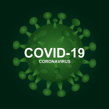 Covid-19 koronavirüs arkaplan illüstrasyon vektörü