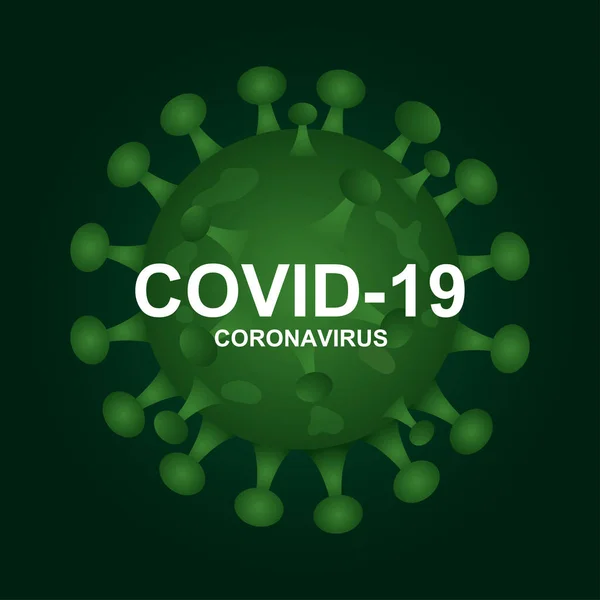 Covid Coronavirus Sfondo Illustrazione Vettore — Vettoriale Stock