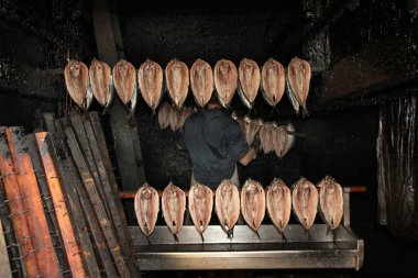 Tütsülenmiş ringa balığı, küçük yağlı bir balıktır. Kelebek modasında, sırt sırtında tepeden tırnağa bölünmüş, bağırsakları çıkarılmış, tuzlanmış ya da turşusu yapılmış ve dumanı tüten odun parçaları üzerine tütsülenmiş..