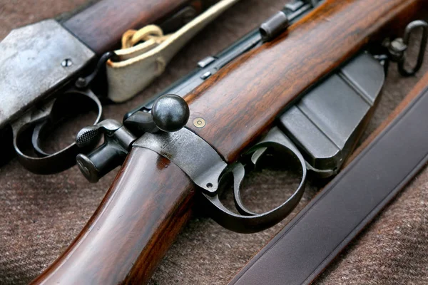 Leeenfield Egy Csavar Akció Magazinnal Táplált Ismétlődő Puska Amely Brit — Stock Fotó