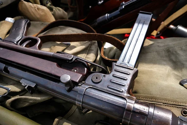 Пістолет Кулемет Під Набій Parabellum Він Був Розроблений Нацистській Німеччині — стокове фото