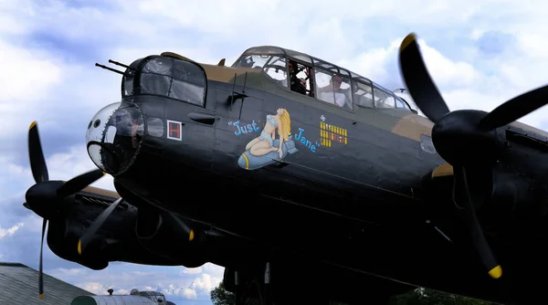 Avro Lancaster Est Bombardier Lourd Britannique Seconde Guerre Mondiale Été — Photo