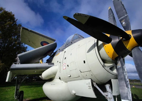 Fairey Gannet Avión Portaaviones Británico Era Posterior Segunda Guerra Mundial —  Fotos de Stock