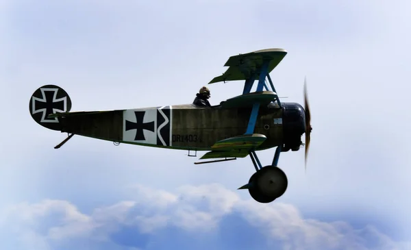 Fokker Menudo Conocido Simplemente Como Fokker Triplane Fue Avión Combate —  Fotos de Stock