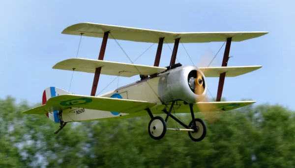 Sopwith Triplane Британський Одномісний Винищувач Винищувач Розроблений Виготовлений Компанією Sopwith — стокове фото