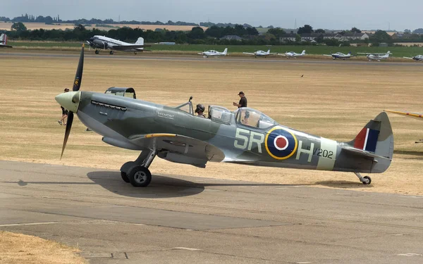 Supermarine Spitfire Ett Brittiskt Ensitsigt Stridsflygplan Som Användes Royal Air — Stockfoto