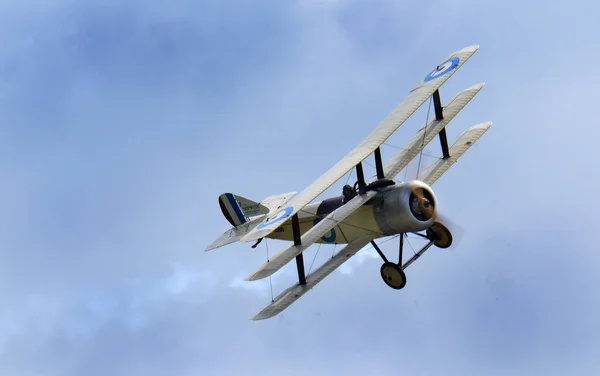 Sopwith Triplane Британский Одноместный Истребитель Разработанный Изготовленный Авиакомпанией Sopwith Aviation — стоковое фото