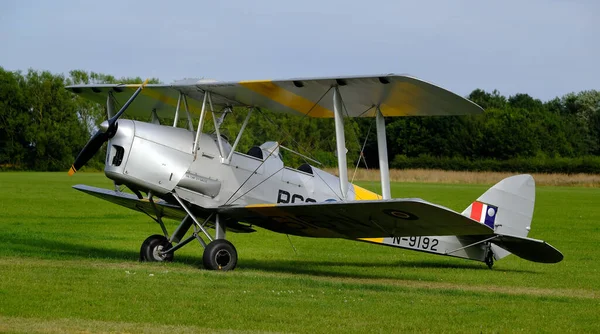 Havilland Tiger Moth Ett Brittiskt Biplan Från 1930 Talet Designat — Stockfoto