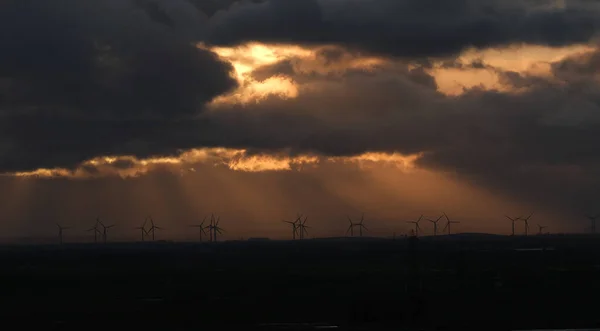 Parc Éolien Dans Vallée Trent Lincolnshire Royaume Uni — Photo