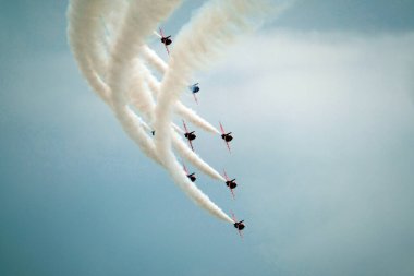 Kızıl oklar 2017 'de RAF Scampton' da faaliyet gösteriyor..