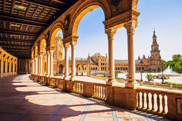 Plaza Espana Sevilla Andalusien Spanien — Stockfoto