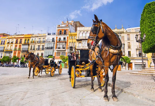 Färgglada Gatan Sevilla Andalusien Spanien — Stockfoto