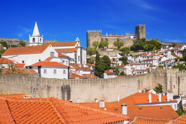 Обидос Португалия Вид Старый Город — стоковое фото