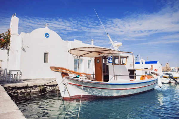 ギリシャキュクラデス諸島パロス島ナウサ町 — ストック写真