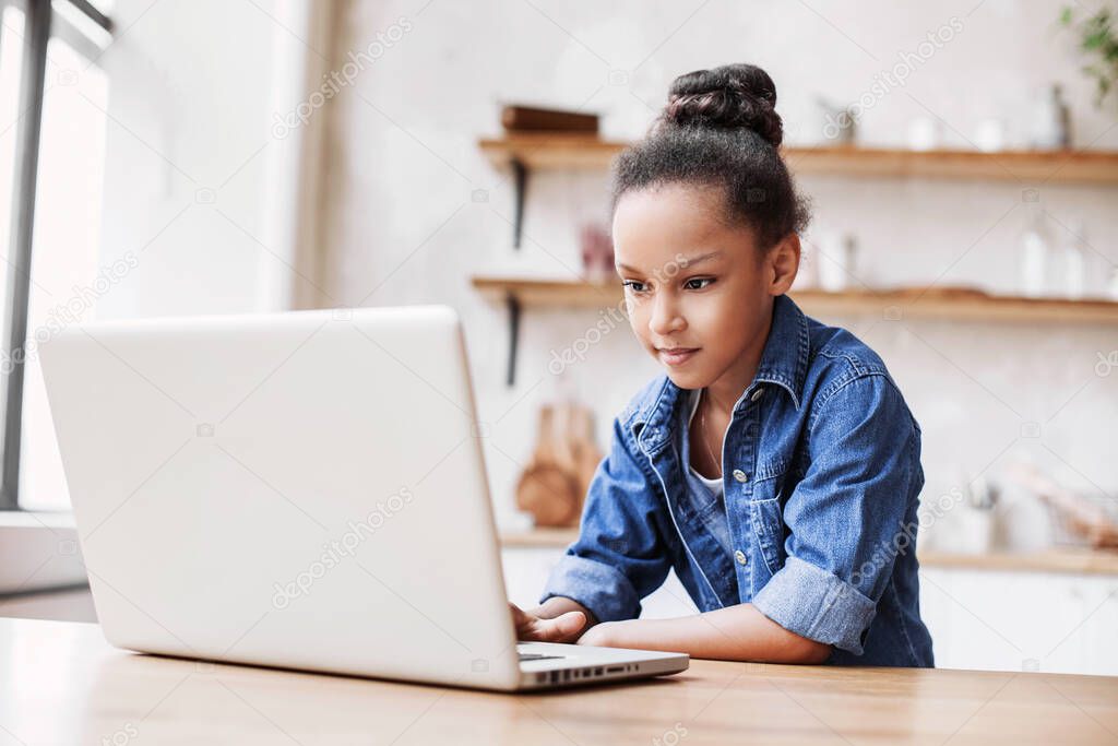 beautiful cute girl using laptop 