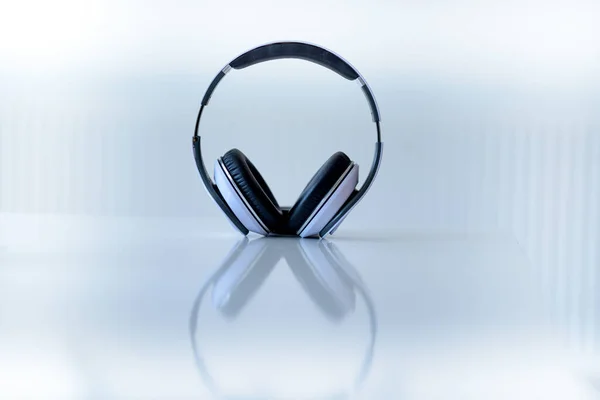 White Headphones White Background — Stock Photo, Image