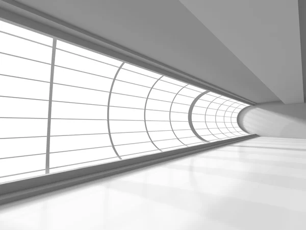 Corridoio di architettura moderna con finestra — Foto Stock
