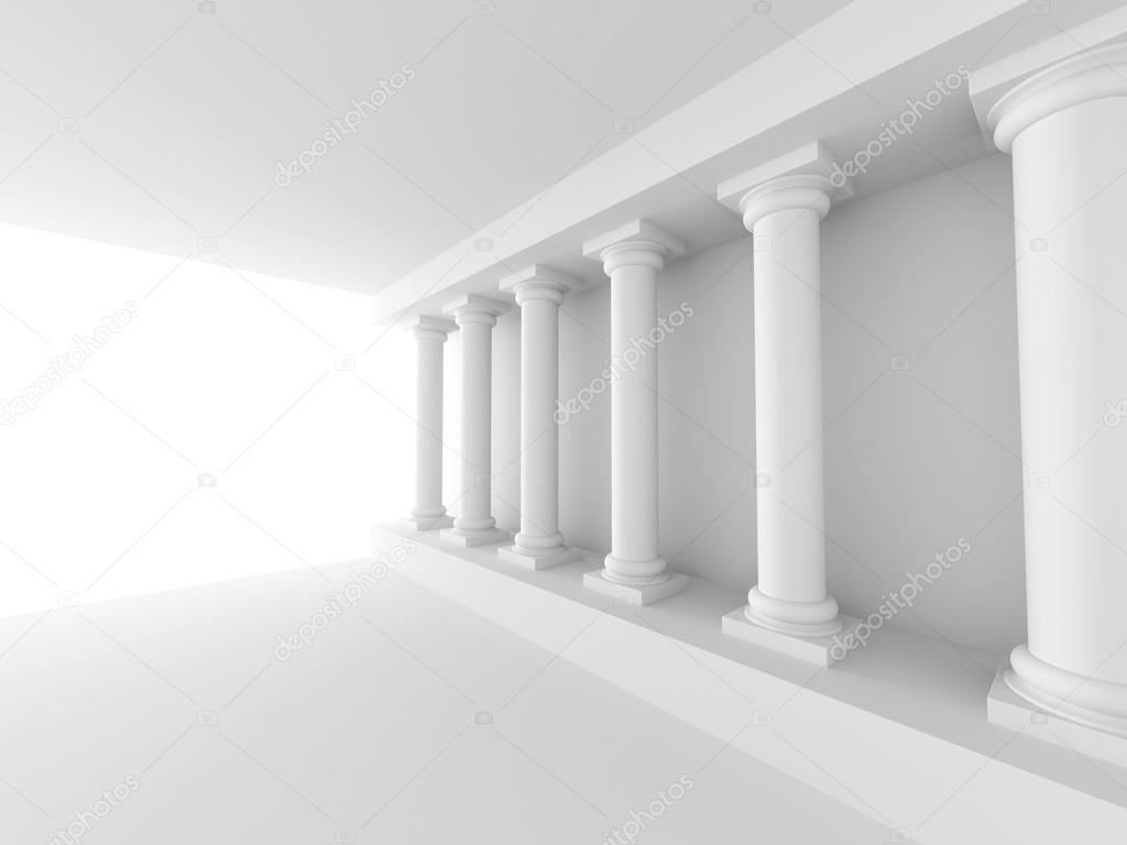White Column Background