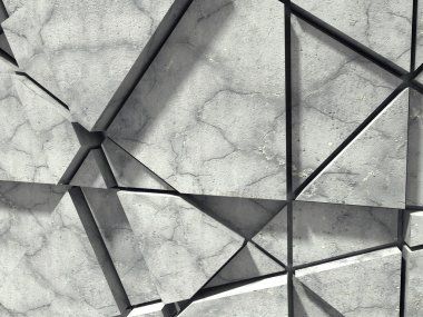 Beton duvar. Kaotik desen tasarım