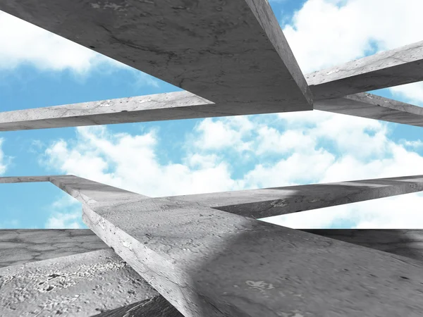 コンクリートの抽象的なアーキテクチャ — ストック写真