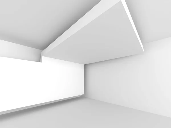 Abstrait vide intérieur de la chambre blanche — Photo