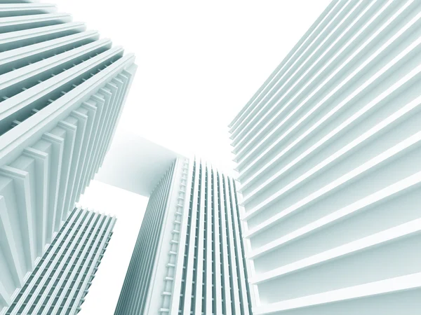 Abstract wit moderne gebouwen — Stockfoto