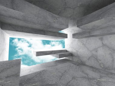 Soyut geometrik beton Mimarlık İnşaat 